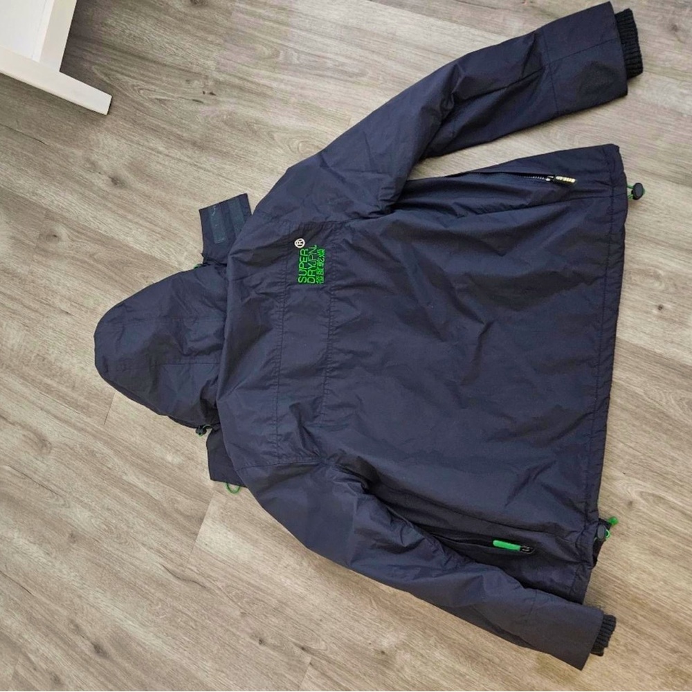 Superdry Windcheater Jacket, Blue Shell/ Green In… - image 6